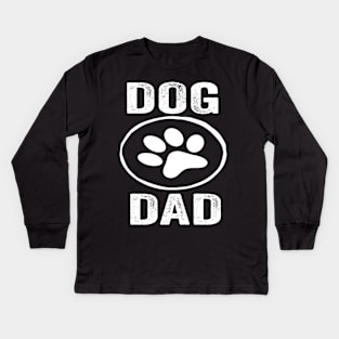 Dog Dad Funny Design Quote Kids Long Sleeve T-Shirt